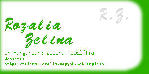 rozalia zelina business card